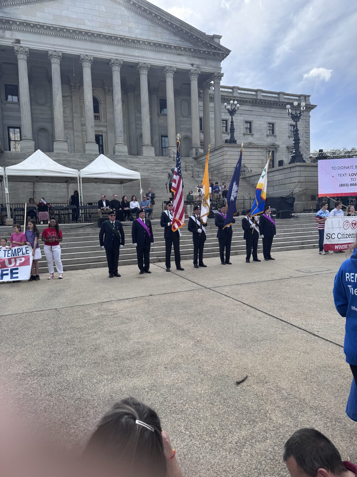Stand Up for Life March and Rally: signs and supporters