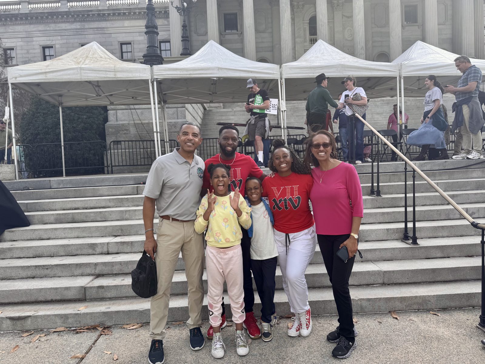 Stand Up for Life March and Rally: neighbors standing together